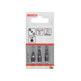 Embouts de vissage courts, qualité extra-dure, jeu de 3 pièces Bosch 2607001761