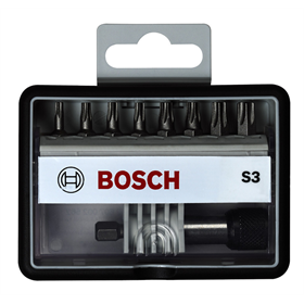 Embouts de vissage courts qualité extra-dure Robust Line, sets de 8 pièces + 1 (S) Bosch 2607002562