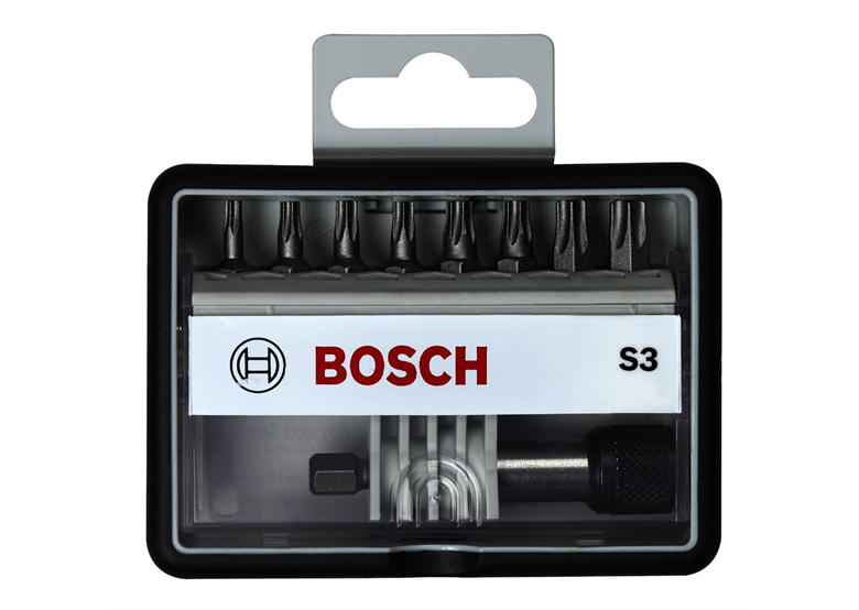 Embouts de vissage courts qualité extra-dure Robust Line, sets de 8 pièces + 1 (S) Bosch 2607002562