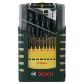 Jeu de mèches métalliques HSS-R, 19 pièces Bosch 2607017151