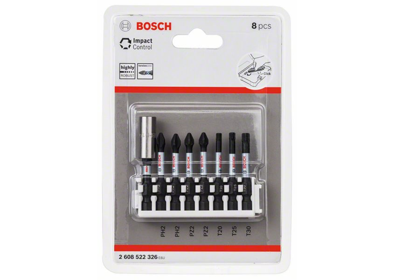 Set de 8 Embouts de vissage courts Impact Control Bosch 2608522326