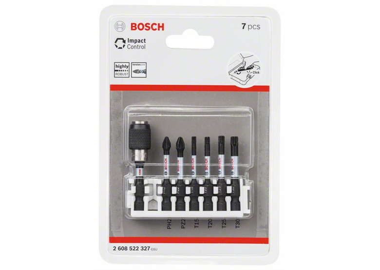 Set de 7 Embouts de vissage courts Impact Control Bosch 2608522327