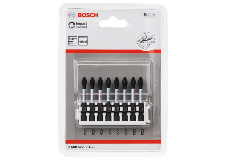 Set de 8 Embouts de vissage courts Impact Control Bosch 2608522331