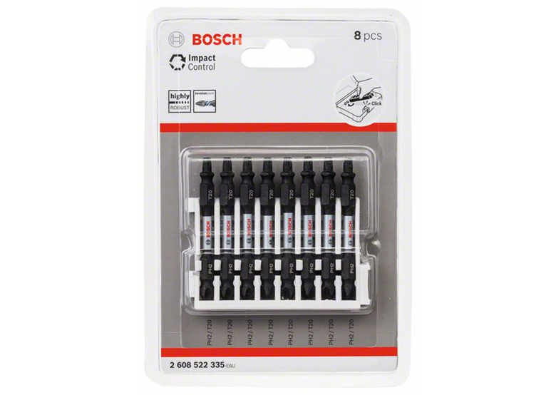 Set de 8 Embouts de vissage courts Impact Control Bosch 2608522335