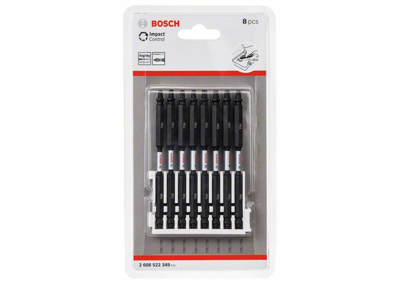 Set de 8 Embouts de vissage courts Impact Control Bosch 2608522349