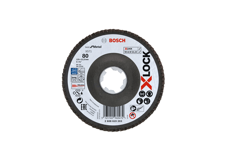 Disque à lamelles 125mm G80 Bosch 2608619203