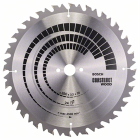 Lame de scie circulaire Construct Wood 350x30mm T24 Bosch 2608640702