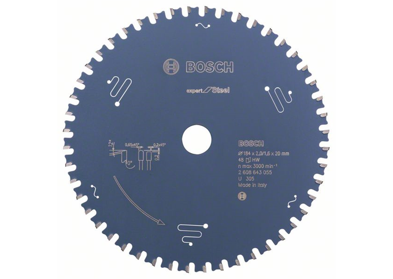 Lame de scie circulaire  Expert for Steel 184x20mm T48 Bosch 2608643055