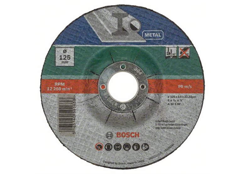 Disque de corindon Métal 125mm, 5pcs Bosch 2609256333