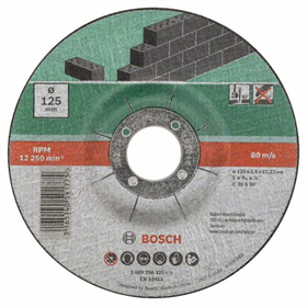 Disque à tronçonner Stone 125mm, 5pcs Bosch 2609256335