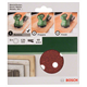 Set de feuilles abrasives pour ponceuse excentrique, G60, 5pcs Bosch 2609256A23