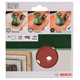 Jeu de 5 feuilles abrasives pour ponceuses excentriques G180 Bosch 2609256A26