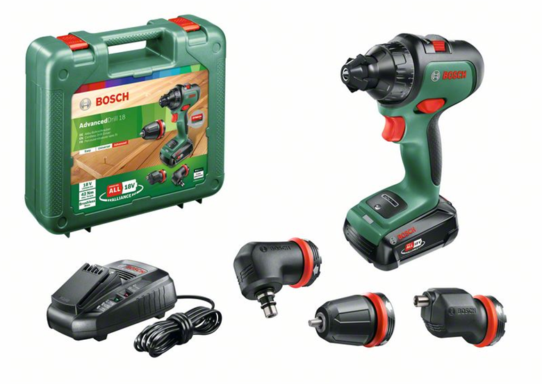 Perceuse-visseuse avec un jeu de poignées Bosch AdvancedDrill 18 1x2.5Ah