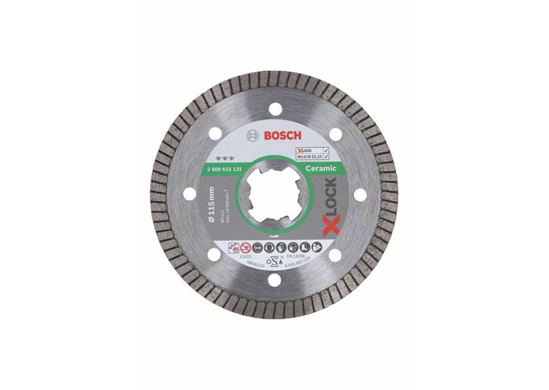 Disque diamant X-Lock 115mm Bosch Best for Ceramic Extra-Clean