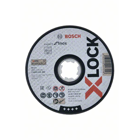 Disque de corindon X-Lock 125x22,23x1,6mm Bosch Expert for Inox