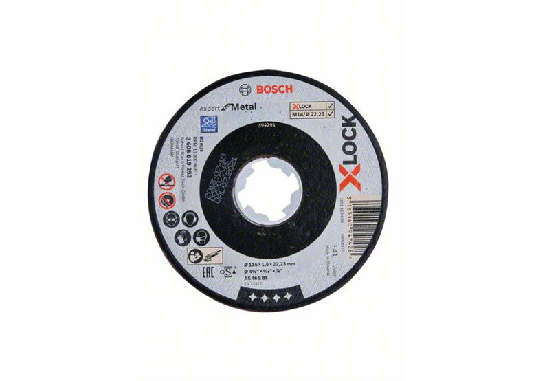 Disque Corindon X-Lock 115x22,23x1,6mm Bosch Expert for Metal