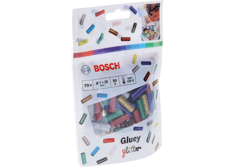 Baton de colle thermofusible à paillettes 70pcs Bosch Gluey