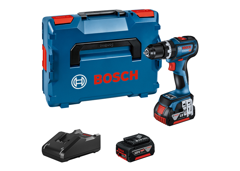 Perceuse-visseuse à percussion Bosch GSB 18V-90 C 2x5,0Ah L-BOXX 136