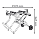 Piètement roulant et de travail Bosch GTA 2500 W