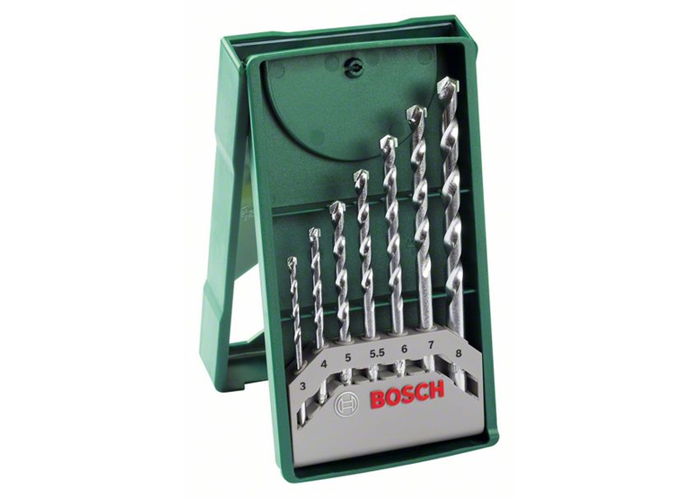 Jeu de forets à maçonnerie 7 pcs Bosch Mini X-Line