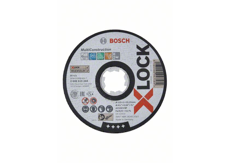 Disque Corindon X-Lock 115mm Bosch Multi Material