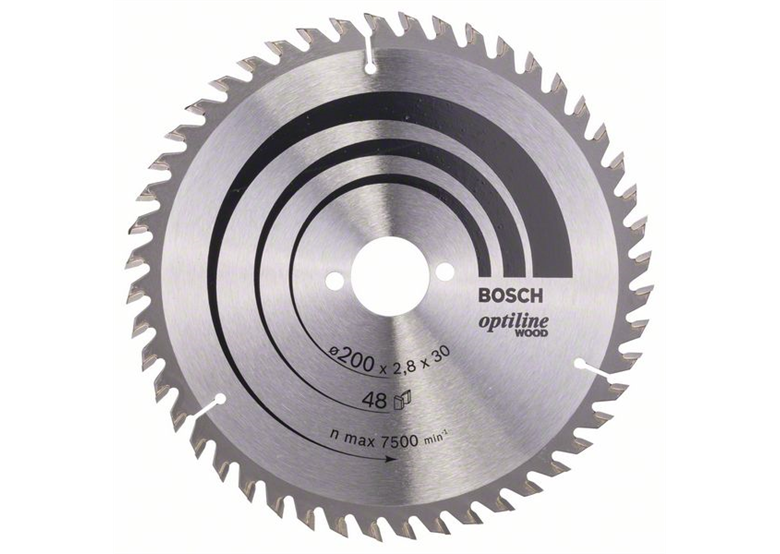 Lame de scie circulaire Optiline Wood 200x30mm T48 Bosch Optiline Wood