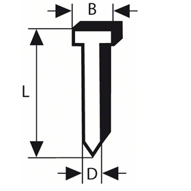 Pointe à tête fraisée SK64 20G Bosch SK64-20 50G