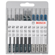 Lames 10 pièces Bosch X-PRO LINE JSB SET "BASIC FOR WOOD