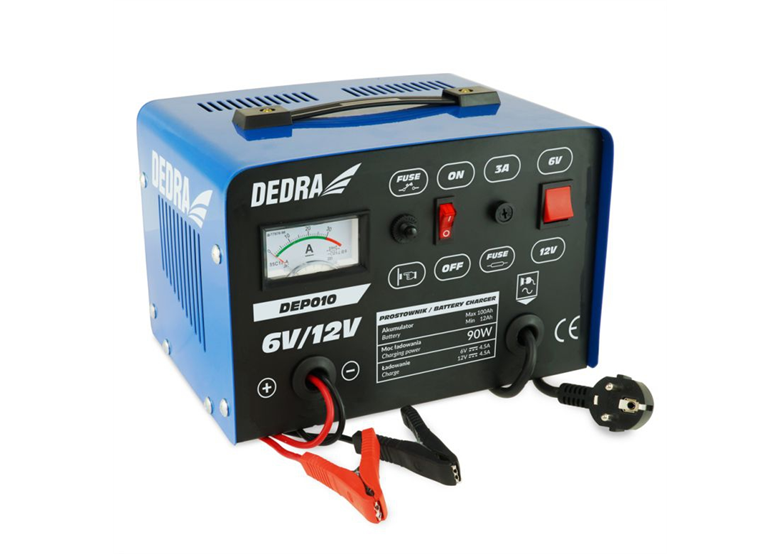 Chargeur batterie 6/12V 12-100Ah Dedra DEP010