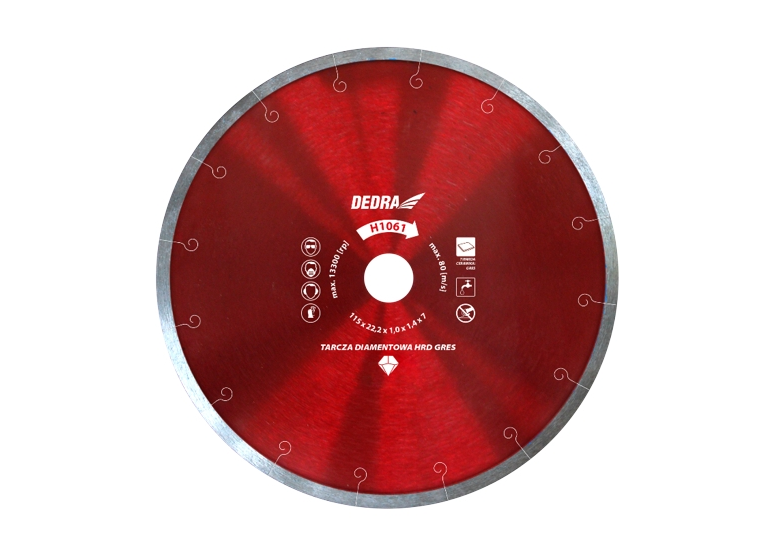 Disque diament  HRD GRES 125x22.2mm Dedra H1061