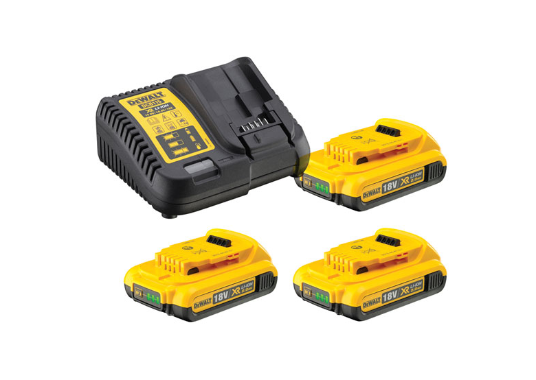 Kit de batteries 2.0AH 18V avec chargeur DeWalt DCB115D3