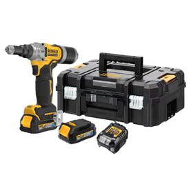 Pince à riveter DeWalt DCF414E2GT 2x1,7Ah POWERSTACK G-Class T-STAK II