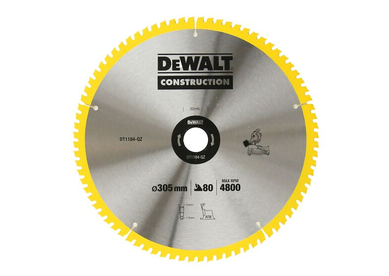 Lame de scie circulaire DeWalt DT1184