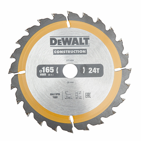 Lame de scie circulaire portative 165x20mm DeWalt DT1934-QZ