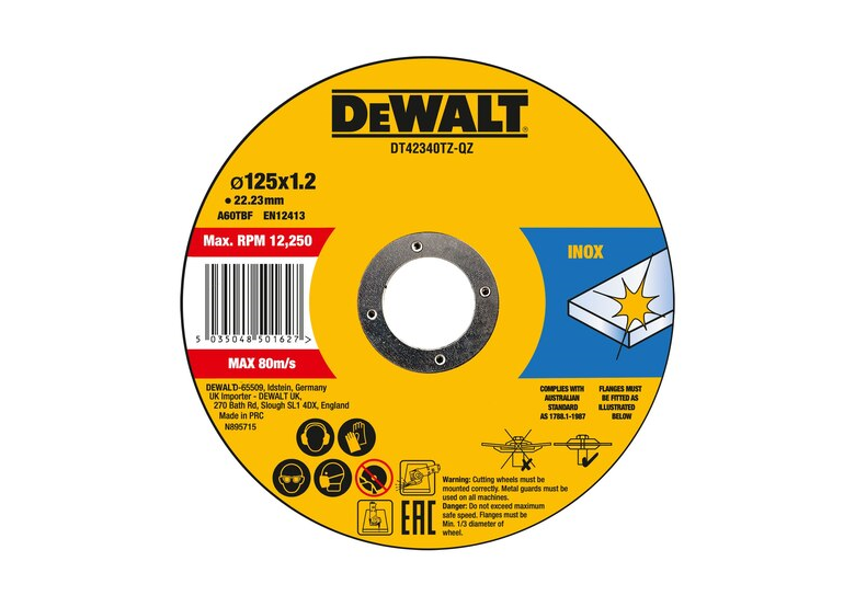 Disque en corindon DeWalt DT42340TZ