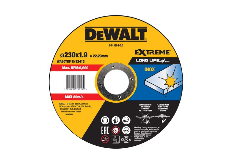 Disque en corindon DeWalt DT43909