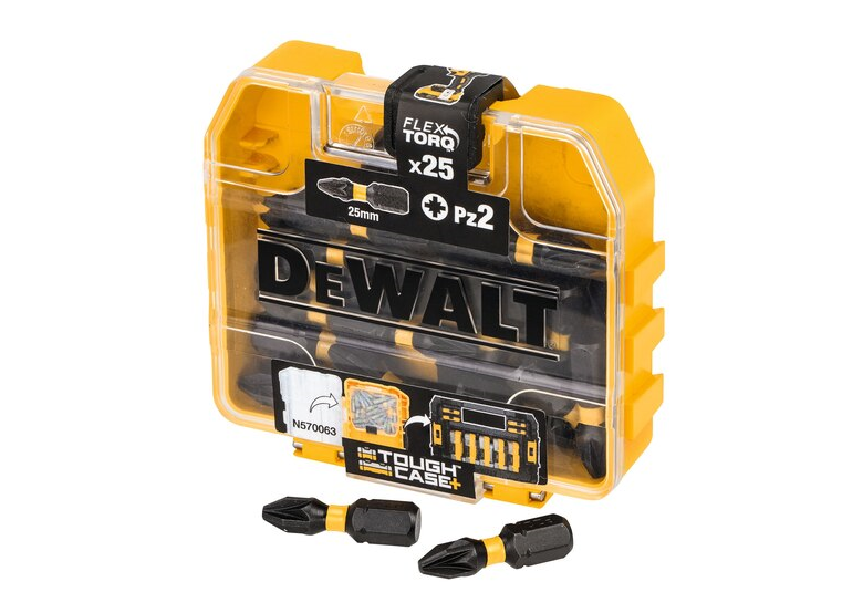 Jeu d'embouts Pz2 25mm Torsion Tic Tac DeWalt DT70556T