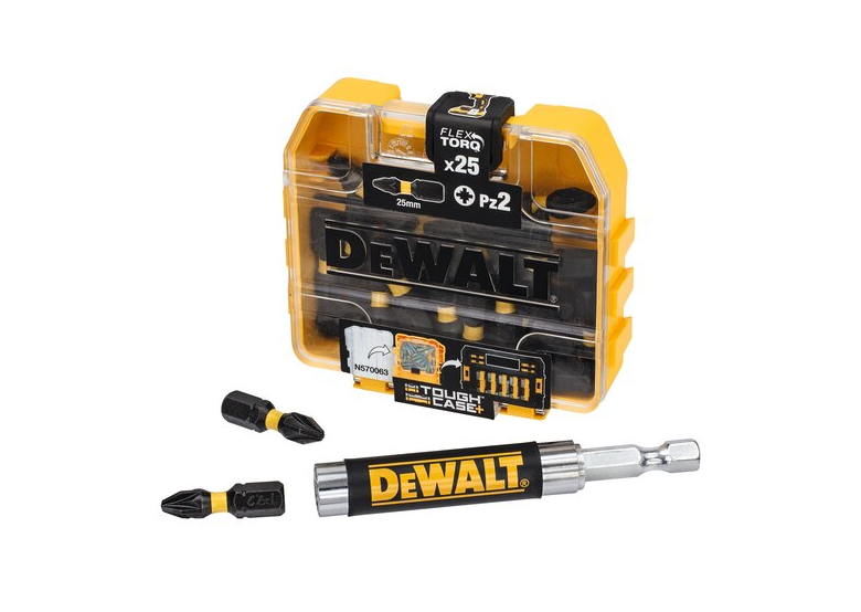 Coffret embouts PZ2 Torsion Tic Tac x 21 & support x1 DeWalt DT70621T