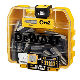 Jeu d'embouts de vissage, Ph2 25mm DeWalt DT71522