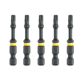 Embout de vissage EXTREME IMPACT Torsion T15/50mm, 5pcs. DeWalt DT7394T