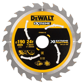 Lame de scie circulaire 190x30mm 24T DeWalt DT99562-QZ