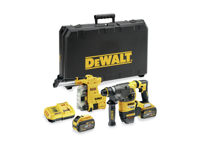 Marteau perforateur avec module d'aspiration DeWalt FLEXVOLT DCH335X2 2x9,0Ah