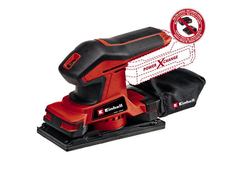 Ponceuse vibrante Einhell TC-OS 18/187 LI Solo