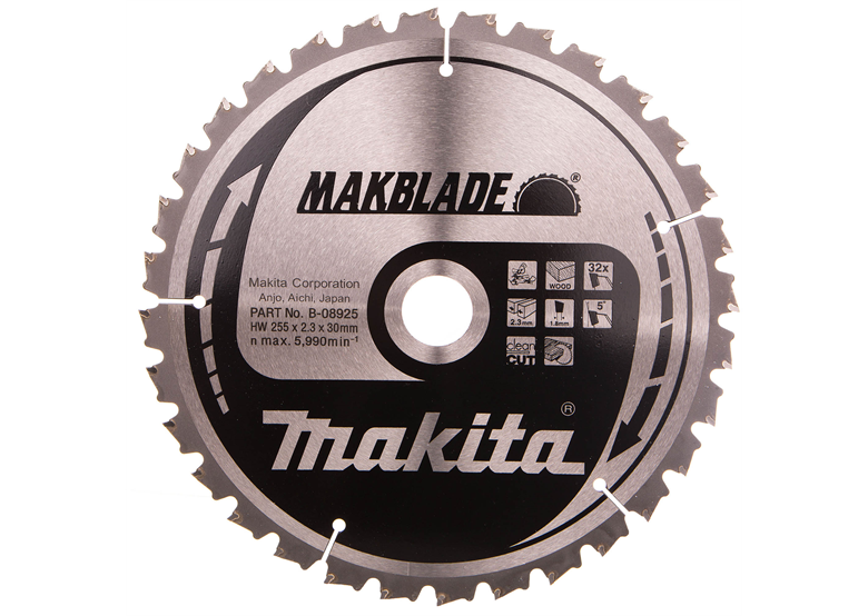 Disque MAKBLADE 255x30mm T32 Makita B-08925