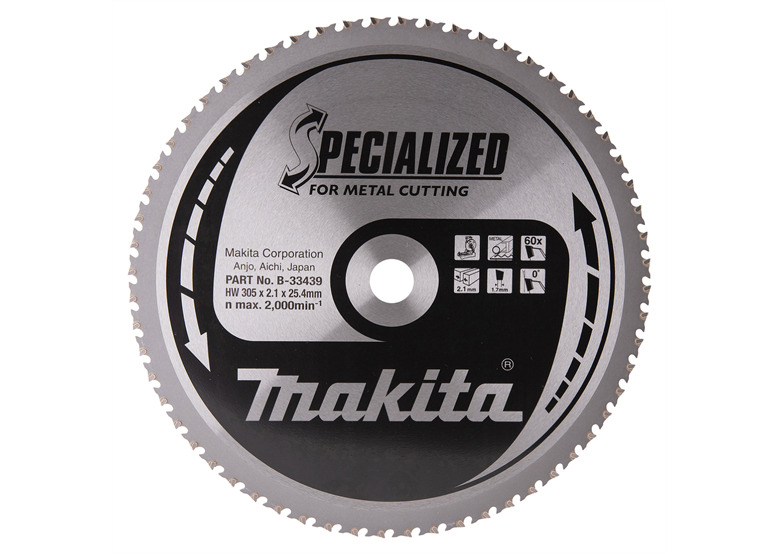 Lame de scie 305 x 2,1 x 25,4 mm Makita B-33439