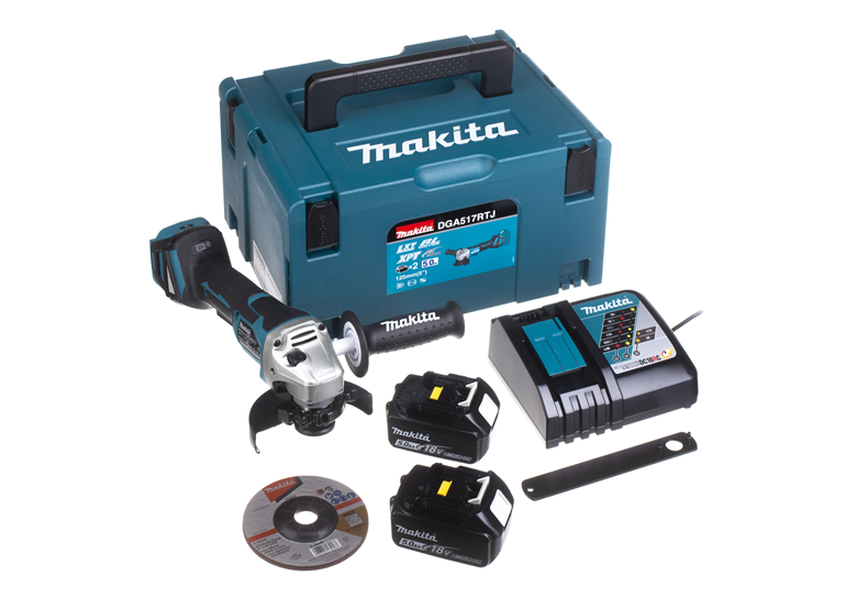 Meuleuse d'angle Makita DGA517RTJ 2x5,0Ah MAKPAC 3