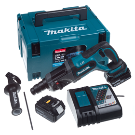 Marteau perforateur Makita DHR241RTJ 2x5,0Ah MAKPAC 3