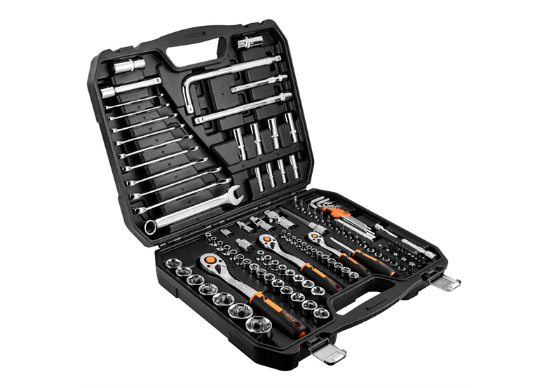 Coffret de clés à douilles 1/4, 3/8”, 1/2", 126pcs CRV Neo 10-070