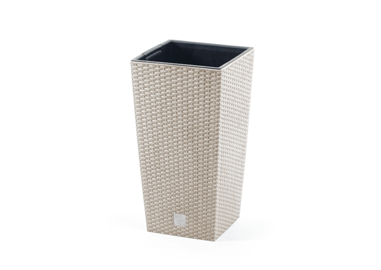 Pot de fleurs RATO SQUARE ECO - blanc ECO Prosperplast DRTS300W-S449W