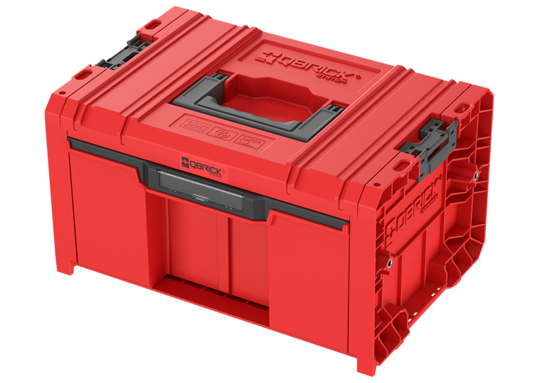 Boîte avec tiroir Qbrick System PRO 2.0 DRAWER 1 TOOLBOX BASIC RED Ultra HD Custom